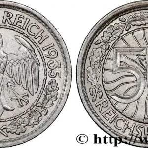 Garantie Incluse ALLEMAGNE 50 Reichspfennig aigle 1935 Berlin fwo_820791 Monde