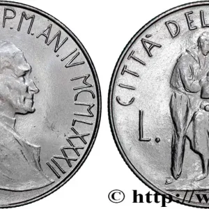 Remise VATICAN ET ÉTATS PONTIFICAUX 100 Lire Jean Paul II an IV 1982 fwo_820812 Monde