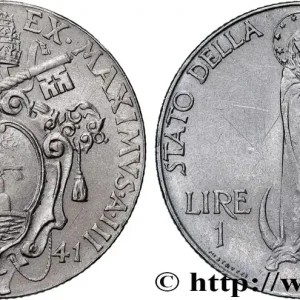 VATICAN ET ÉTATS PONTIFICAUX 1 Lire Pie XII an III 1941 Rome fwo_821606 Monde Commande En Gros