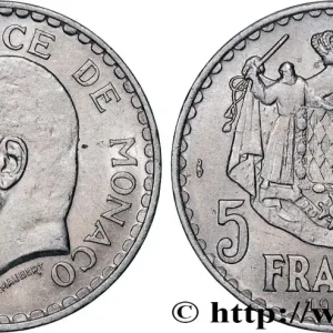 Promotion MONACO 5 Francs Louis II 1945 Paris fwo_821620 Monde