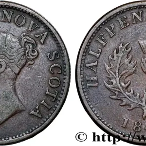 Gros Lot CANADA - NOUVELLE ÉCOSSE 1/2 Penny Token Nova Scotia Victoria 1840 fwo_821652 Monde