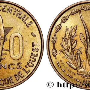 Pas Cher ÉTATS DE L'AFRIQUE DE L'OUEST (BCEAO) 10 Francs BCEAO 1964 Paris fwo_821653 Monde