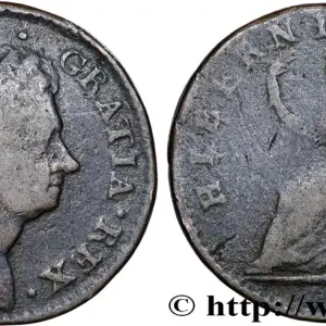 Livraison Express IRLANDE 1/2 Penny Georges Ier 1723 fwo_821658 Monde