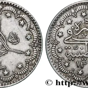 TURQUIE 5 Kurush Mehmet V an 4 AH 1327 (1912) Constantinople fwo_821707 Monde Top Vente