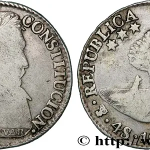 BOLIVIE 4 Soles Bolivar 1830 Potosi fwo_818310 Monde Nouvelle Collection