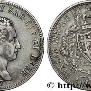 Quantité Limitée ITALIE - ROYAUME DE SARDAIGNE - CHARLES-FÉLIX 5 Lire 1827 Turin fwo_819122 Monde