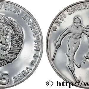 BULGARIE 25 Leva Proof XVIe Jeux Olympiques d’hiver 1990 Sofia fwo_820621 Monde Marque