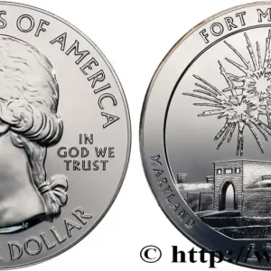 Expédition Rapide ÉTATS-UNIS D'AMÉRIQUE 25 cent - 5 onces d’argent FDC - FORT MC HENRY - Maryland 2013 fwo_717321 Monde