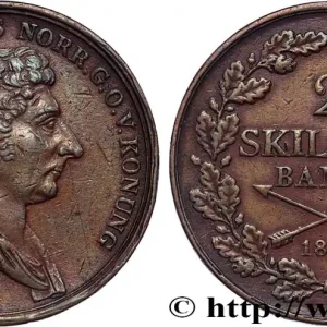 Bon Marché SUÈDE - ROYAUME DE SUÈDE - CHARLES XIV JEAN BERNADOTTE 2 Skilling Banco 1840 fwo_822122 Monde