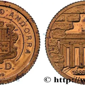 Livraison Mondiale ANDORRE (PRINCIPAUTÉ) 2 Diners Proof Chute du mur de Berlin 2009 fwo_822649 Monde