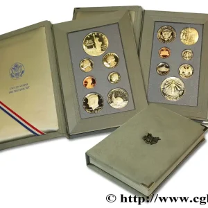 Expédition Rapide ÉTATS-UNIS D'AMÉRIQUE Série Proof 7 monnaies Prestige Set 1986 San Francisco - S fwo_775569 Monde