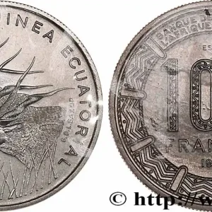 GUINÉE ÉQUATORIALE Essai de 100 Francos BEAC 1985 Paris fwo_775798 Monde Gros Lot