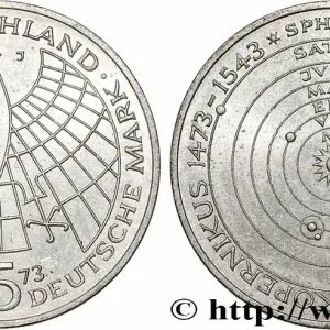 ALLEMAGNE 5 Mark Nicolas Copernic 1973 Hambourg fwo_784250 Monde Bon Plan