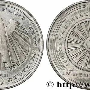 Usine Directe ALLEMAGNE 5 Mark 150e anniversaire des chemins de fer allemands 1985 Karlsruhe - G fwo_784521 Monde