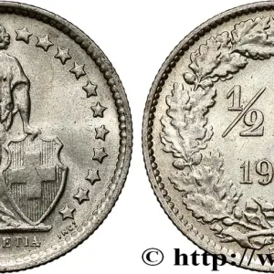 Tendance SUISSE 1/2 Franc Helvetia 1964 Berne fwo_793066 Monde