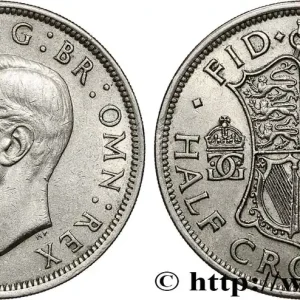 ROYAUME-UNI 1/2 Crown Georges VI 1950 fwo_796150 Monde Affaire À Saisir