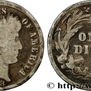 Bon Plan ÉTATS-UNIS D'AMÉRIQUE 1 Dime Barber 1898 Philadelphie fwo_798215 Monde