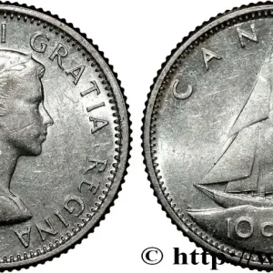 Réduction CANADA 10 Cents Elisabeth II 1963 fwo_808072 Monde