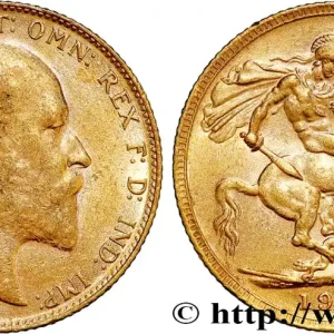 OR, PALLADIUM ET PLATINE INVESTISSEMENT 1 Souverain Edouard VII 1906 Londres fwo_809336 Monde Produit De Marque