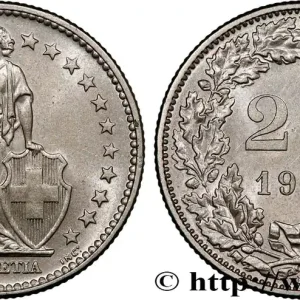 SUISSE 2 Francs Helvetia 1968 Berne fwo_810496 Monde Nouveauté