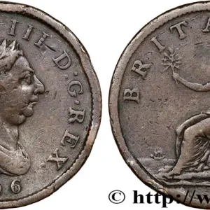 Quantité Limitée ROYAUME-UNI 1 Penny Georges III tête laurée 1806 Soho fwo_810514 Monde