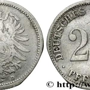 Super Prix ALLEMAGNE 20 Pfennig aigle impérial héraldique 1873 Munich fwo_812524 Monde