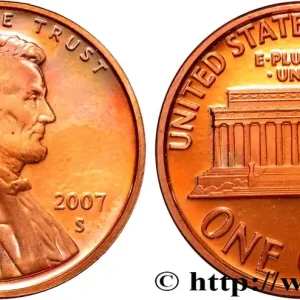 ÉTATS-UNIS D'AMÉRIQUE 1 Cent Proof Lincoln 2007 San Francisco fwo_813065 Monde Certifié