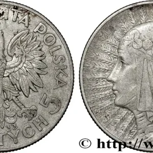 POLOGNE 5 Zlotych reine Jadwiga 1933 Varsovie fwo_814585 Monde Marque