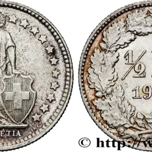 Dernière Chance SUISSE 1/2 Franc Helvetia 1913 Berne - B fwo_817313 Monde