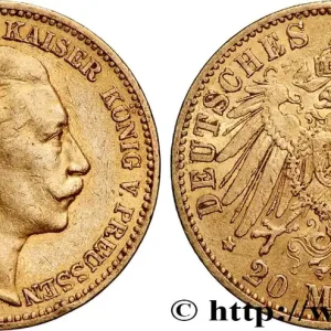 OR, PALLADIUM ET PLATINE INVESTISSEMENT 20 Mark Guillaume II 1895 Berlin fwo_817455 Monde Soldes