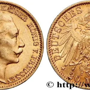 Pas Cher OR, PALLADIUM ET PLATINE INVESTISSEMENT 20 Mark Guillaume II 1910 Berlin fwo_817461 Monde