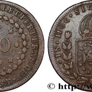 BRÉSIL - EMPIRE DU BRÉSIL - PIERRE Ier 40 Réis 1823 Rio de Janeiro fwo_817771 Monde Meilleur Prix