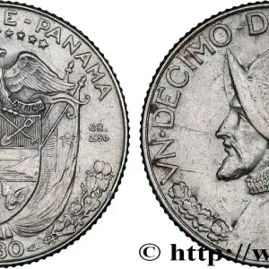 Satisfait Ou Remboursé PANAMA 1/10 (Decimo) Balboa Vasco Nunez de Balboa 1930 fwo_818157 Monde