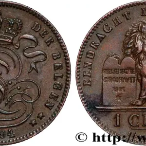 Meilleure Vente BELGIQUE 1 Centime Léopold II légende en flamand 1894 fwo_818837 Monde