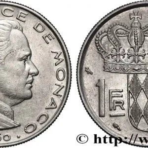 MONACO 1 Franc Rainier III 1960 Paris fwo_821951 Monde Livraison Express