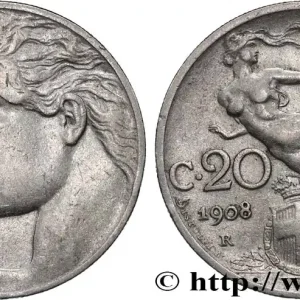 ITALIE 20 Centesimi 1908 Rome fwo_822012 Monde Usine Directe