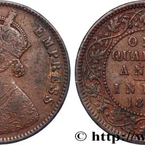 Prix Bas INDES BRITANNIQUES 1/4 Anna Victoria 1883 Calcutta fwo_822769 Monde