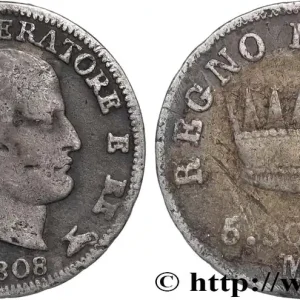 Quantité Limitée ITALIE - ROYAUME D'ITALIE - NAPOLÉON Ier 5 soldi Napoléon Empereur et Roi d’Italie 1808 Milan fwo_822872 Monde