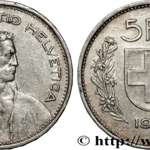 SUISSE 5 Francs Berger des alpes / bouclier suisse 1952 Berne - B fwo_825633 Monde Offre Du Jour