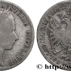 ROYAUME DE LOMBARDIE-VÉNÉTIE - FRANÇOIS-JOSEPH Ier 1/4 Florin 1857 Venise - V fwo_822838 Monde Populaire