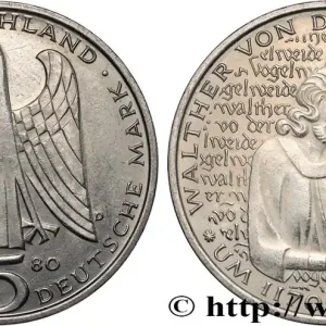 ALLEMAGNE 5 Mark Walter von der Vogelweide 1980 Munich fwo_822978 Monde Petit Prix