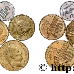 Commande En Gros MONACO Lot de dix monnaies centimes de Rainier III n.d. Paris fwo_823071 Monde