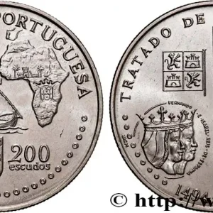 PORTUGAL 200 Escudos Traité de Tordesillas en 1494 1994 fwo_690129 Monde Prix Promo