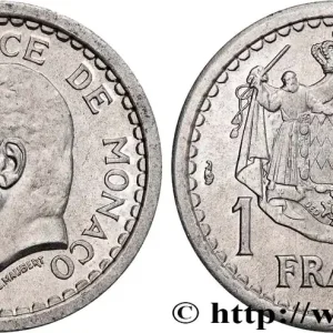 MONACO 1 Franc Louis II (1943) Paris fwo_736614 Monde Meilleur Prix