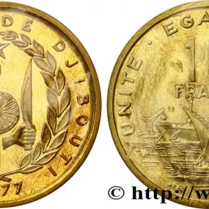 Dernière Chance DJIBOUTI Essai de 10 Francs voilier traditionnel et paquebot 1977 Paris fwo_775900 Monde