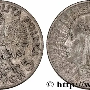 POLOGNE 5 Zlotych reine Jadwiga 1933 Varsovie fwo_777242 Monde Top Qualité