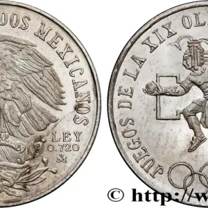 MEXIQUE 25 Pesos Jeux Olympiques de Mexico 1968 Mexico fwo_782021 Monde Vente Directe