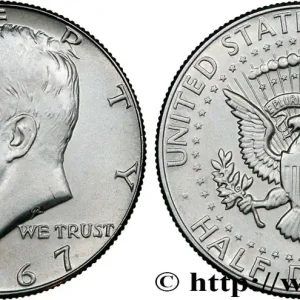 ÉTATS-UNIS D'AMÉRIQUE 1/2 Dollar Kennedy 1967 Philadelphie fwo_790195 Monde Offre Spéciale