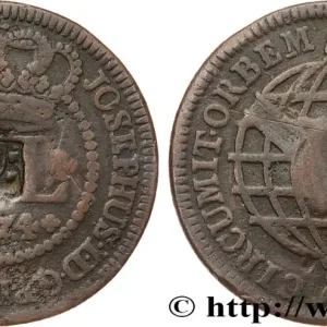 BRÉSIL - PRINCE JEAN REGENT 80 Réis contremarqué sur une 40 Réis de 1774 (1809) Lisbonne fwo_791619 Monde Exclusif
