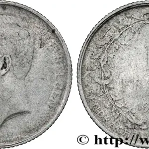 BELGIQUE 1 Frank (Franc) Albert Ier légende flamande 1911 fwo_793865 Monde Marque